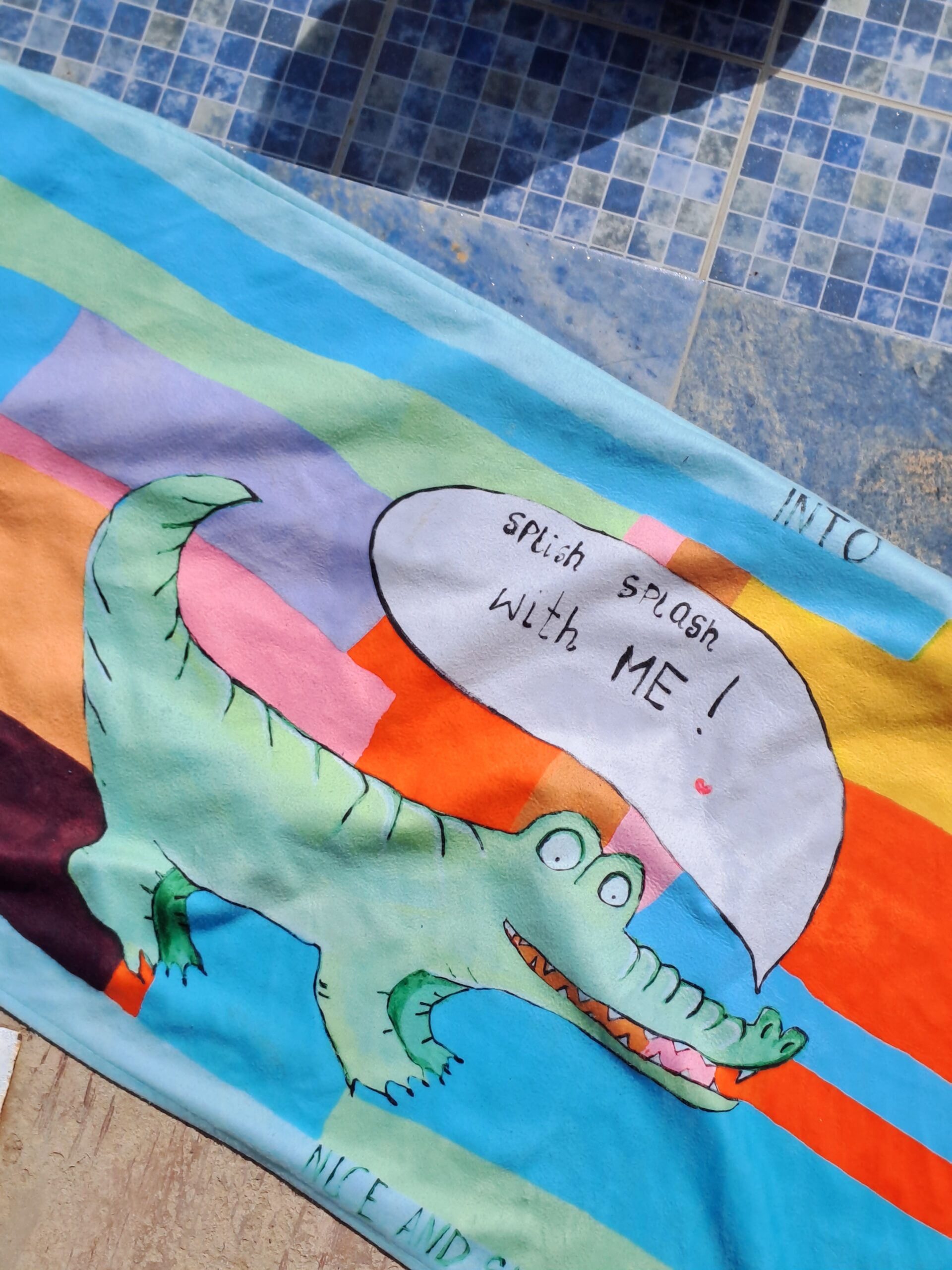 Crocodile Beach Towel / Blanket - Image 3