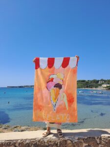 Gelato Beach Towel / Blanket