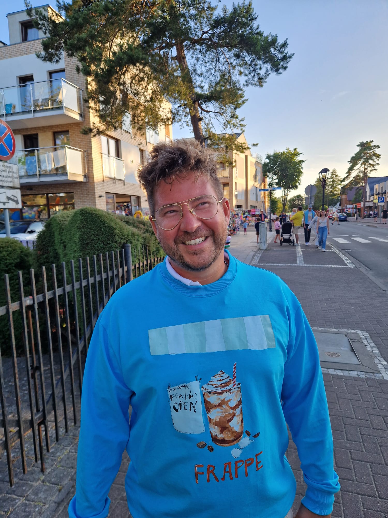 Turquoise "Frappe" Sweatshirt (Unisex)