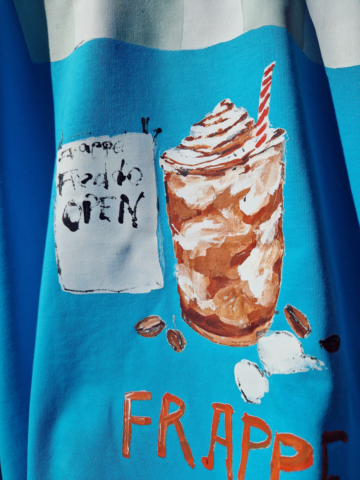 Turquoise "Frappe" Sweatshirt (Unisex) - Image 4